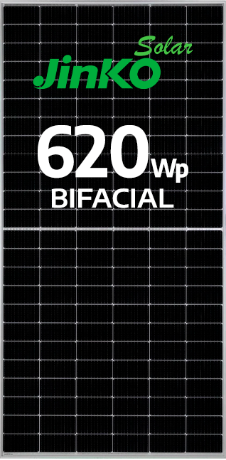MóDulo Jinko 620wp Bifacial N-Type Ef. 22.95% Cabo Curto (Jkm620n