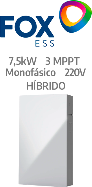 Foxess All In One 5kw / 10kwh - 220v - 2 Mppt- Afci (P100-5-H