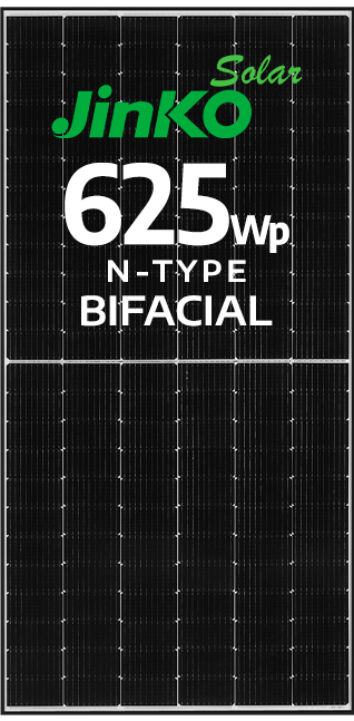 MóDulo Jinko 620wp Bifacial N-Type Ef. 22.95% Cabo Curto (Jkm620n